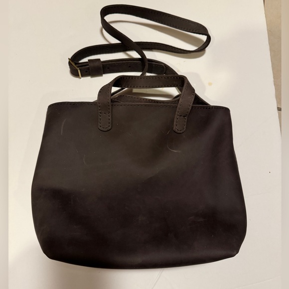 NEW Portland Leather Goods Mini Crossbody Zip Top in Color Possibly Groupie Grey - Picture 6 of 12